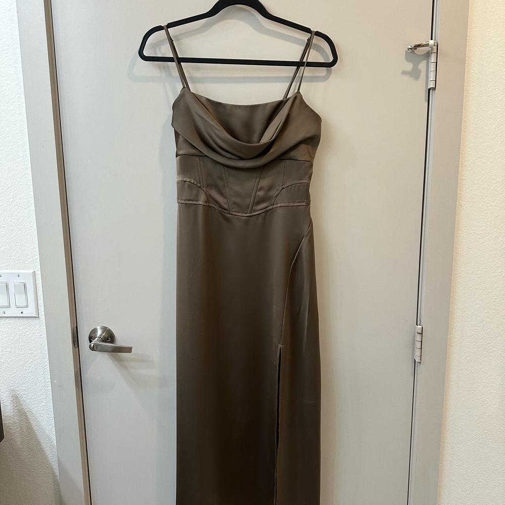 Dress Forum Strapless Olive Dress
